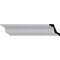 Ekena Millwork 3"H x 2 3/4"P x 4 1/8"F x 94 1/2"L Floral Crown Moulding MLD04X02X04FL - alternate 1